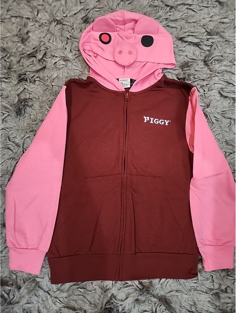 ✨️ MAD ENGINE Piggy Roblox lightweight zip Hoodie- Youth M NEW- Sweatshirt